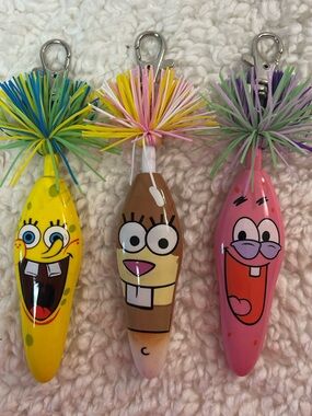 Kooky Klickers Collectible Pen/Keychain Authentic SpongeBob SquarePants Set 3